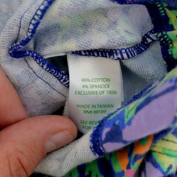 Lilly Pulitzer XS Pink Blue 1/4 Zip Jacket Cotton Spandex Long Sleeve‎ - Picture 6 of 7